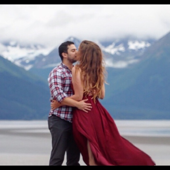 Lulus Dresses & Skirts - Lulu's Burgandy Roman Style Pookaboo Maxi Dress